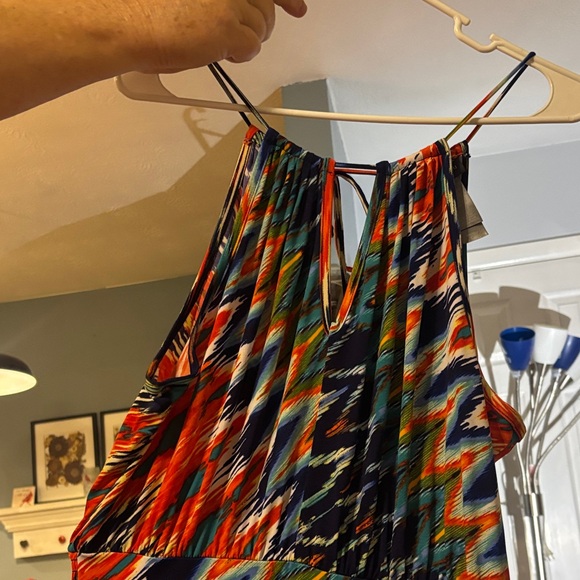 Bisou Bisou Multicolor Zigzag Maxi Dress - Picture 13 of 16